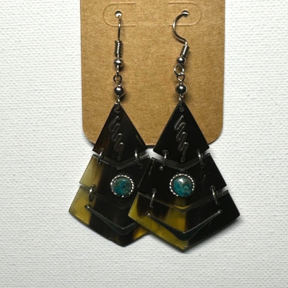 Bull horn earings for women